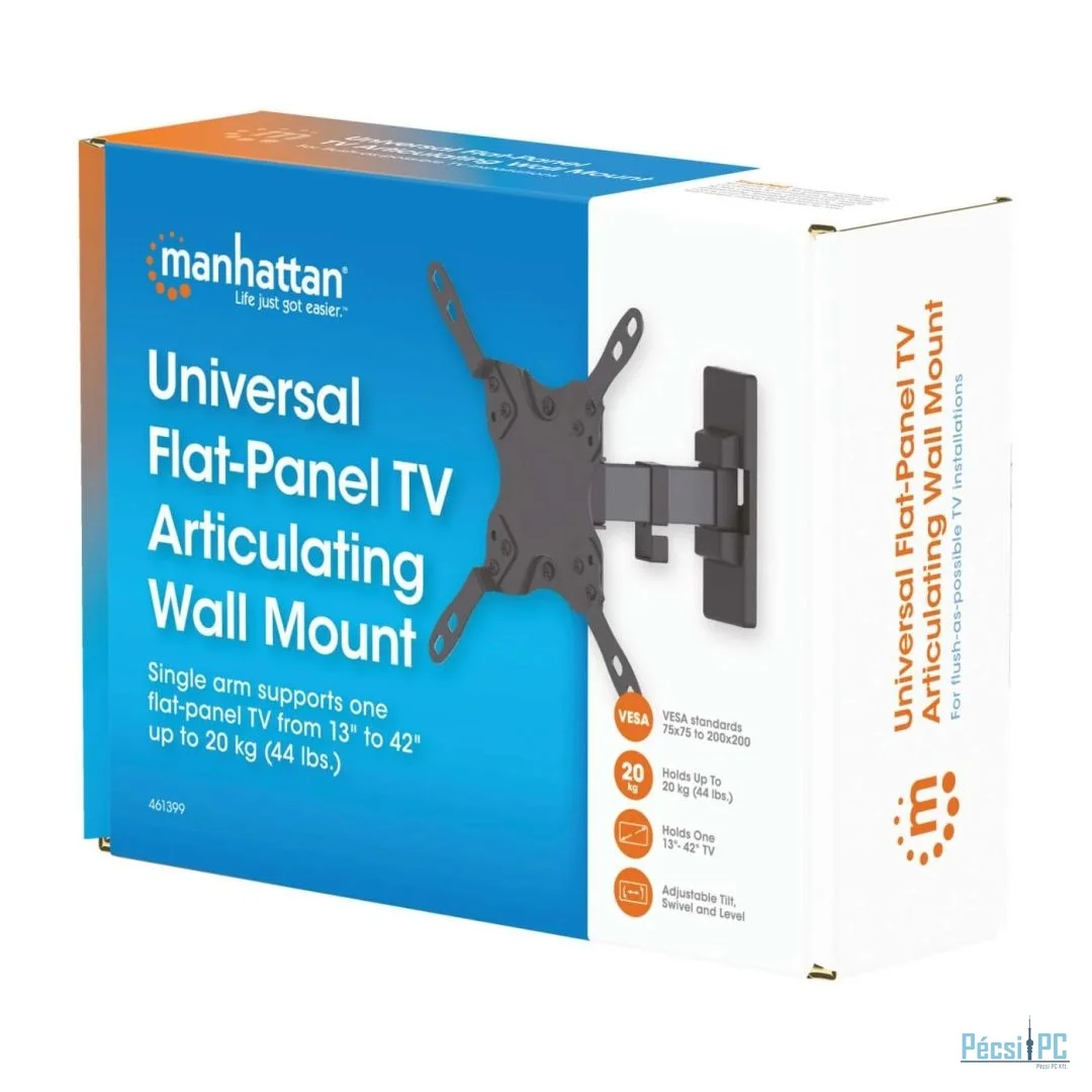 Manhattan Universal Flat-Panel Articulating TV Wall Mount 13-43