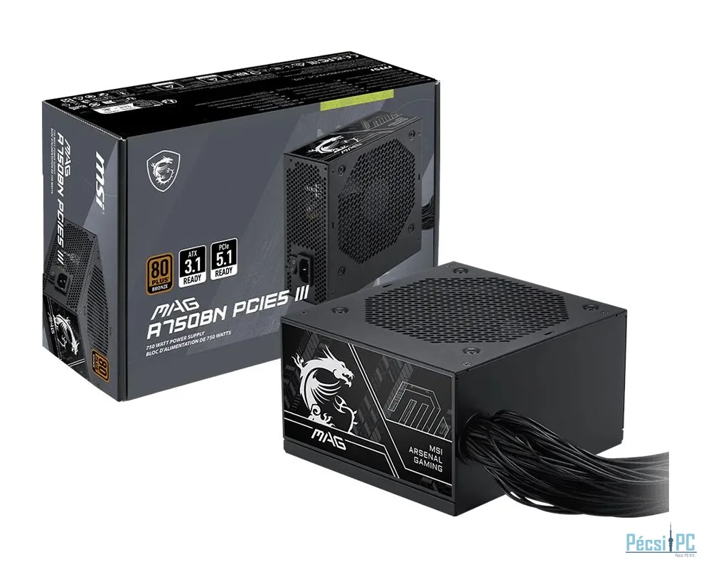 Msi 750W 80+ Bronze MAG A750BN PCIE5 III