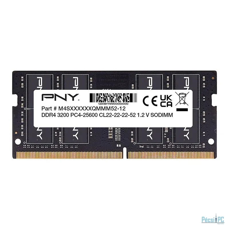 PNY 32GB DDR4 3200MHz SODIMM Black OEM