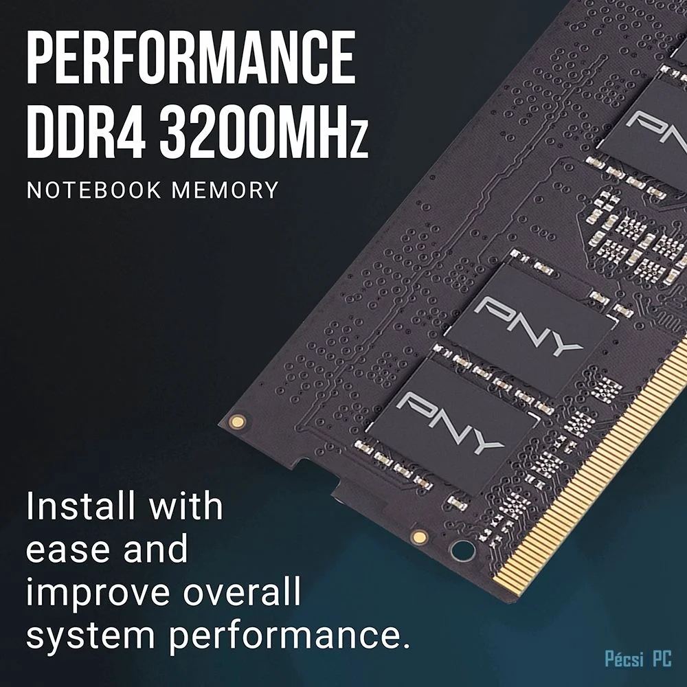 PNY 8GB DDR4 3200MHz SODIMM Performance Black