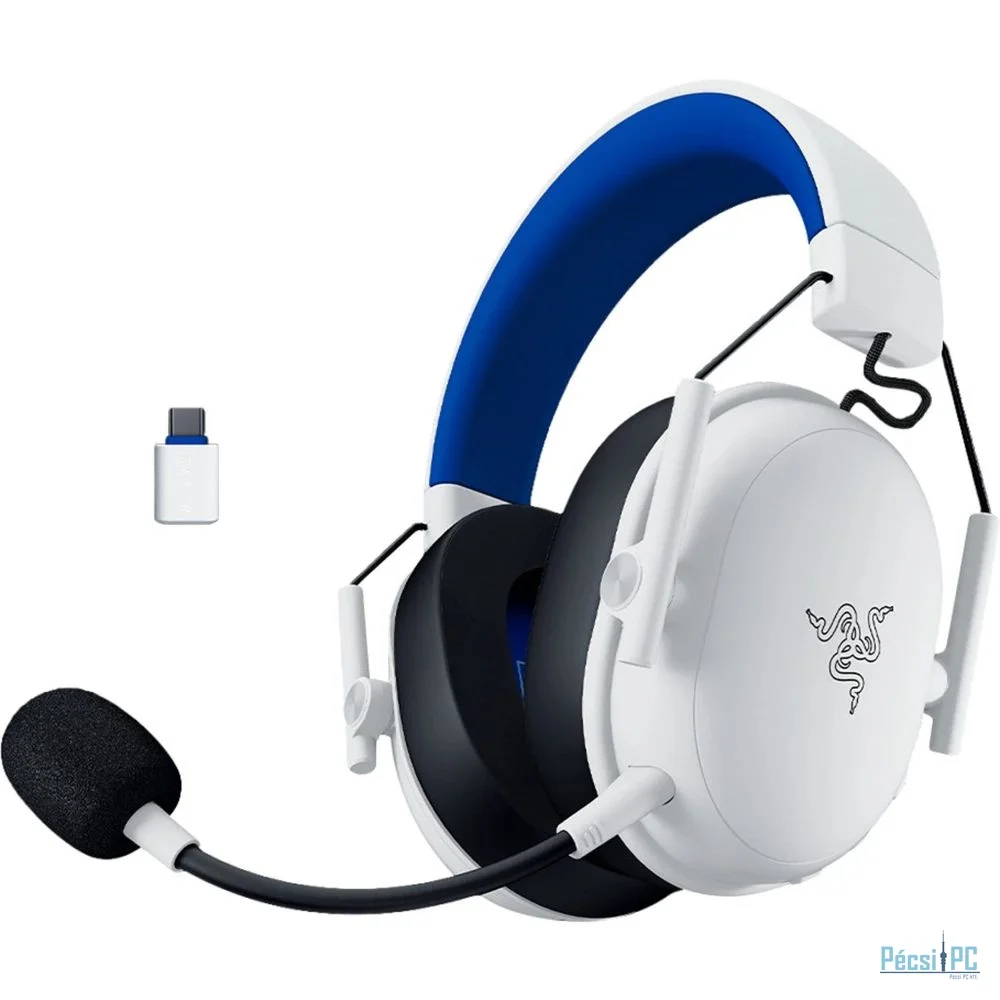 Razer BlackShark V3 X Hyperspeed Wireless Bluetooth Headset for PlayStation White/Blue