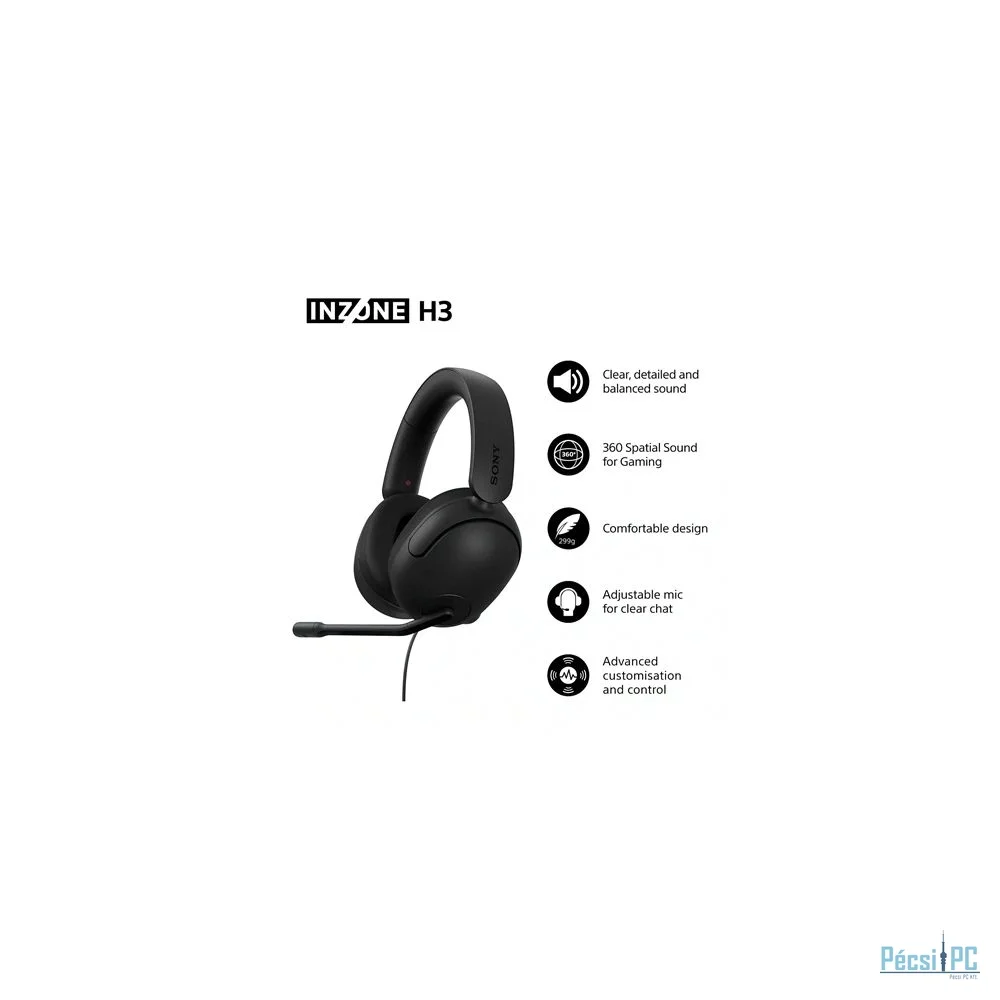 Sony Inzone H3 Headset Black