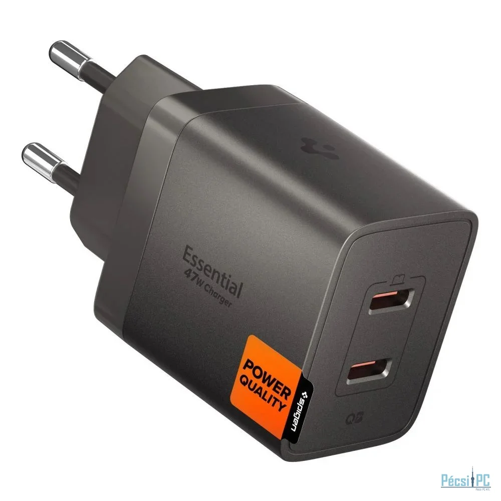 Spigen Essential 47W Wall Charger Gunmetal