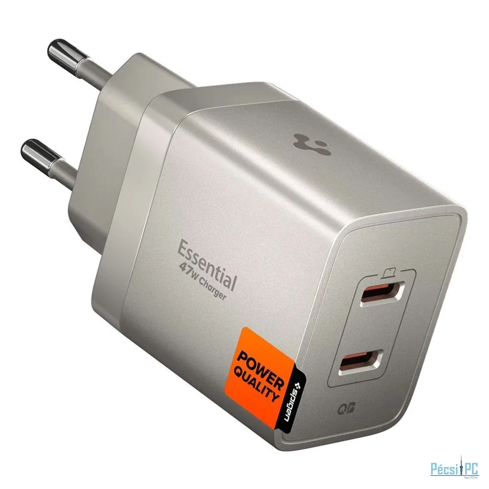 Spigen Essential 47W Wall Charger Natural Titanium