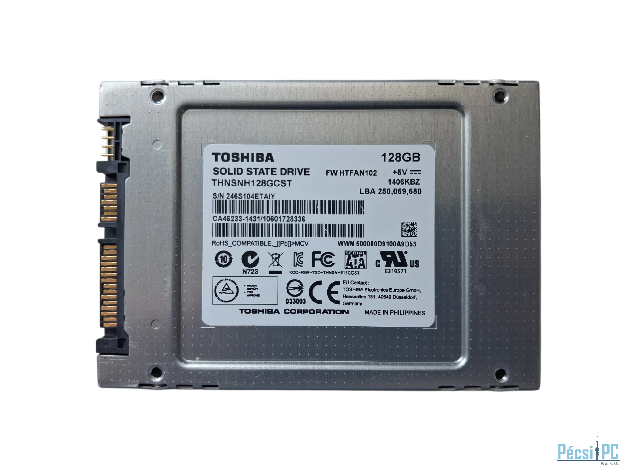 Használt Toshiba 128GB SATA SSD