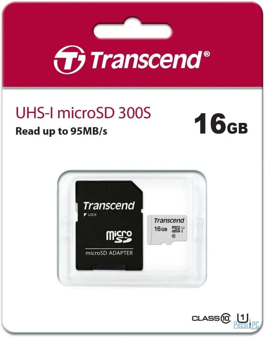 Transcend 16GB microSDXC Class 10 UHS-I U1