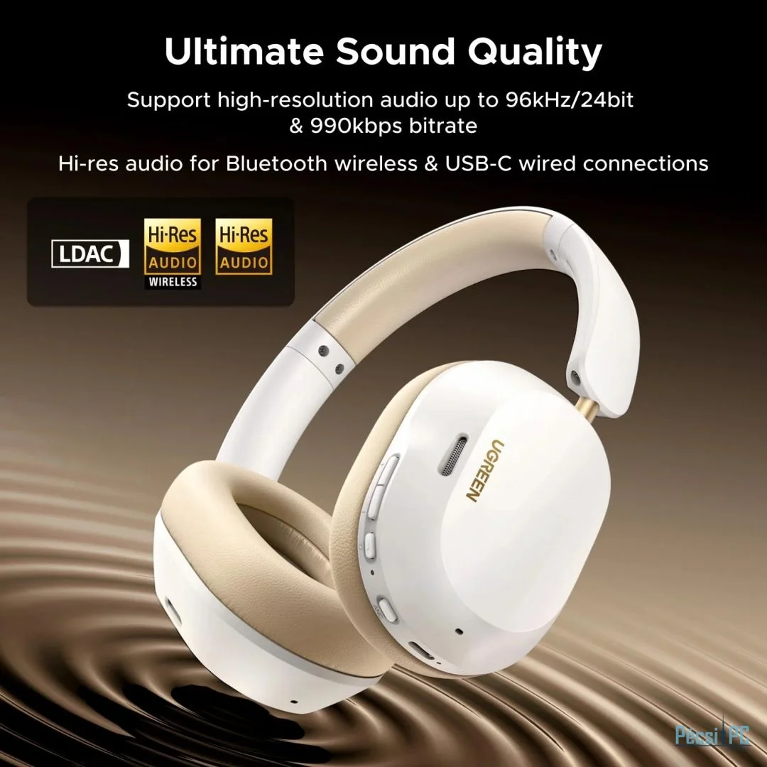 UGREEN HiTune Max 5C Hybrid ANC Bluetooth Headset White