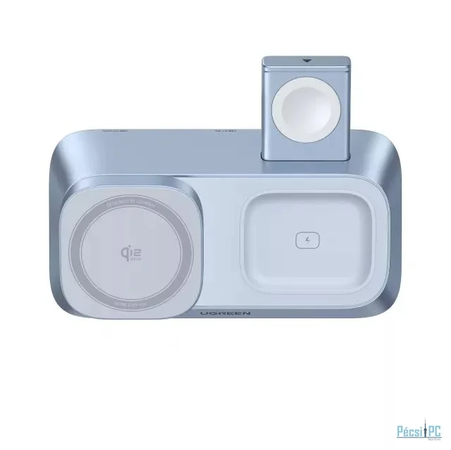 UGREEN MagFlow 3-in-1 Magnetic Wireless Charger Qi2.2, 25W MagSafe Compatible Blue