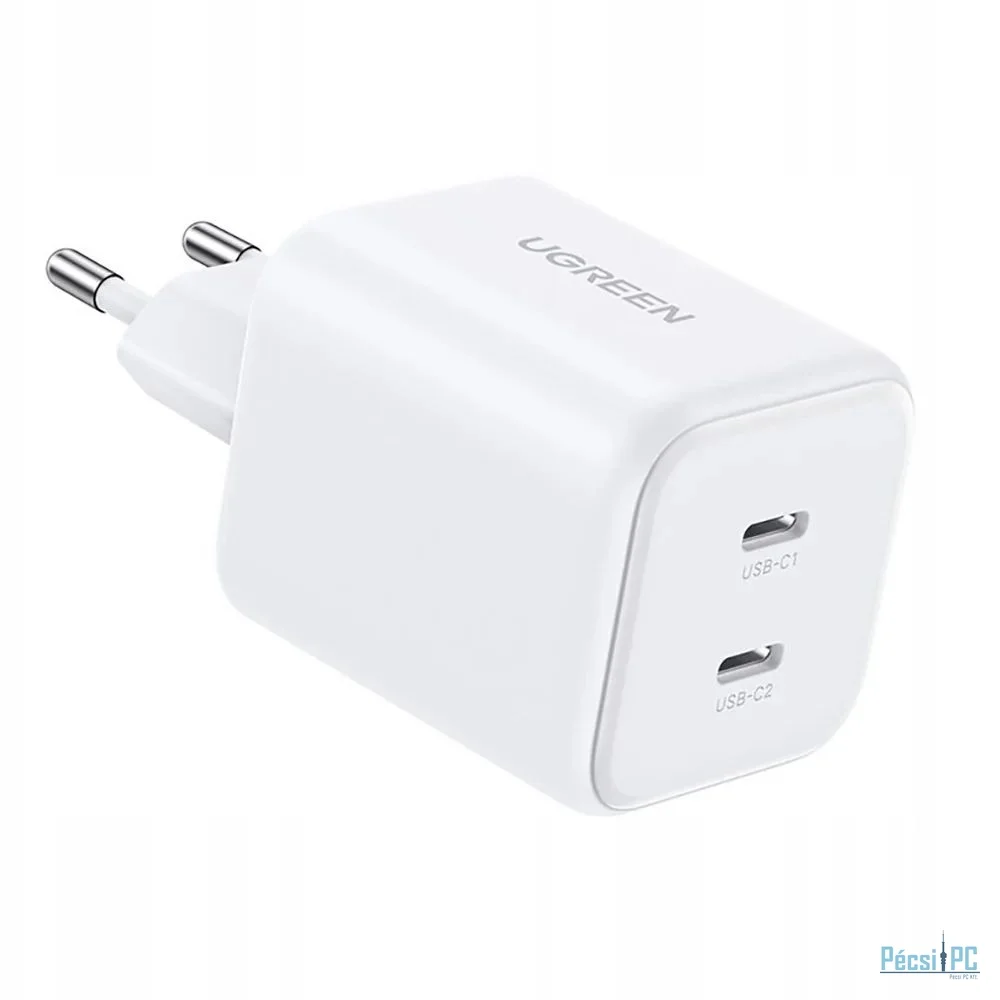 UGREEN Dual Network charger 45W 2x USB-C PD 3.0 GaN White