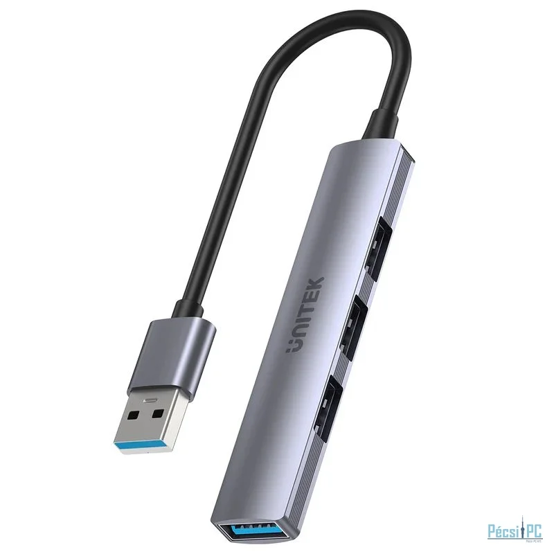 Unitek 4-in-1 USB-A Hub Space Grey