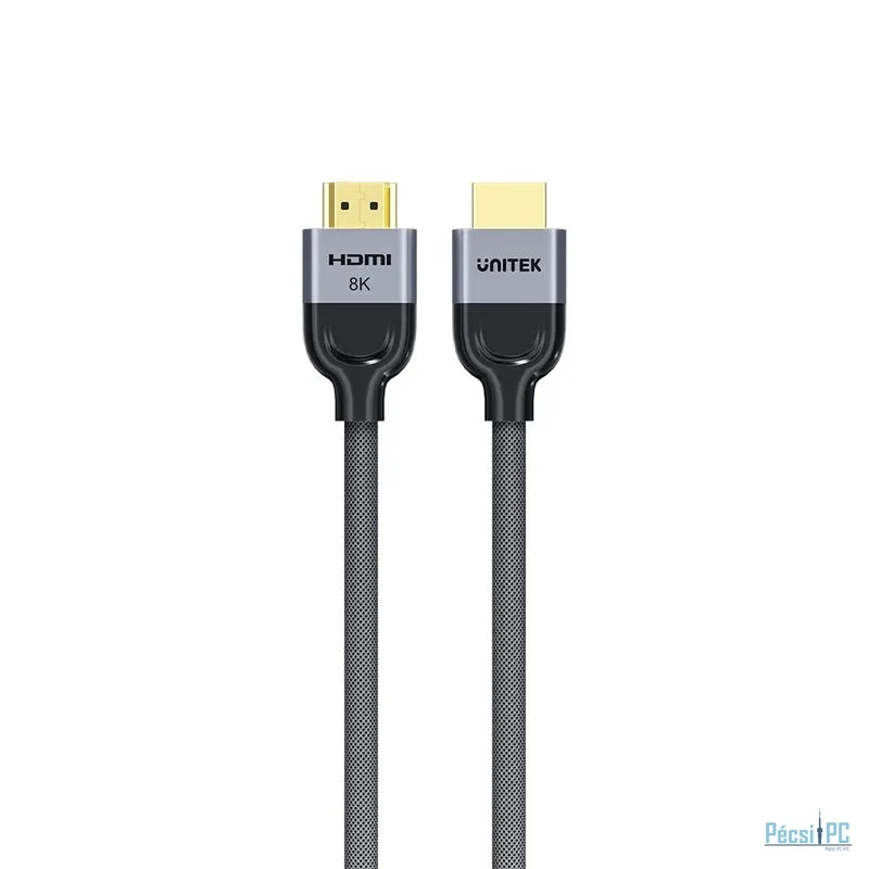 Unitek 8K Braided Nylon HDMI Cable 10m Grey