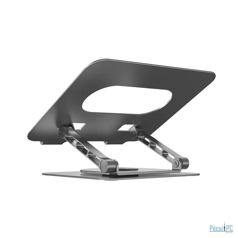 Unitek Adjustable Laptop Stand with 360° Rotating Base Space Grey