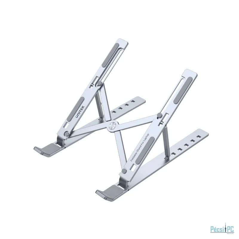 Unitek Mechanical Foldable Laptop Stand Silver