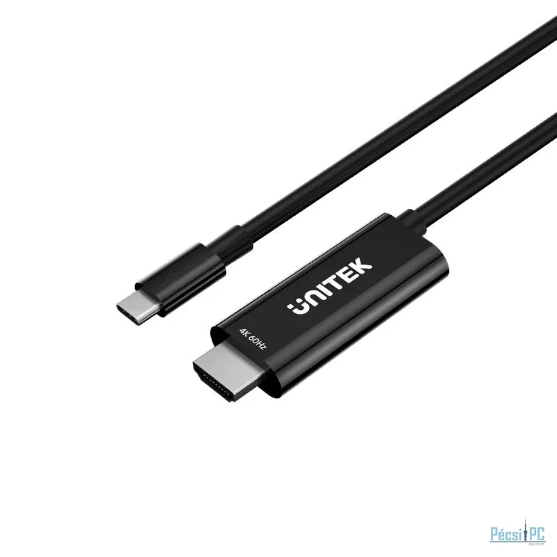 Unitek USB-C to HDMI 4K 60Hz Cable with PD 100W 2m Black