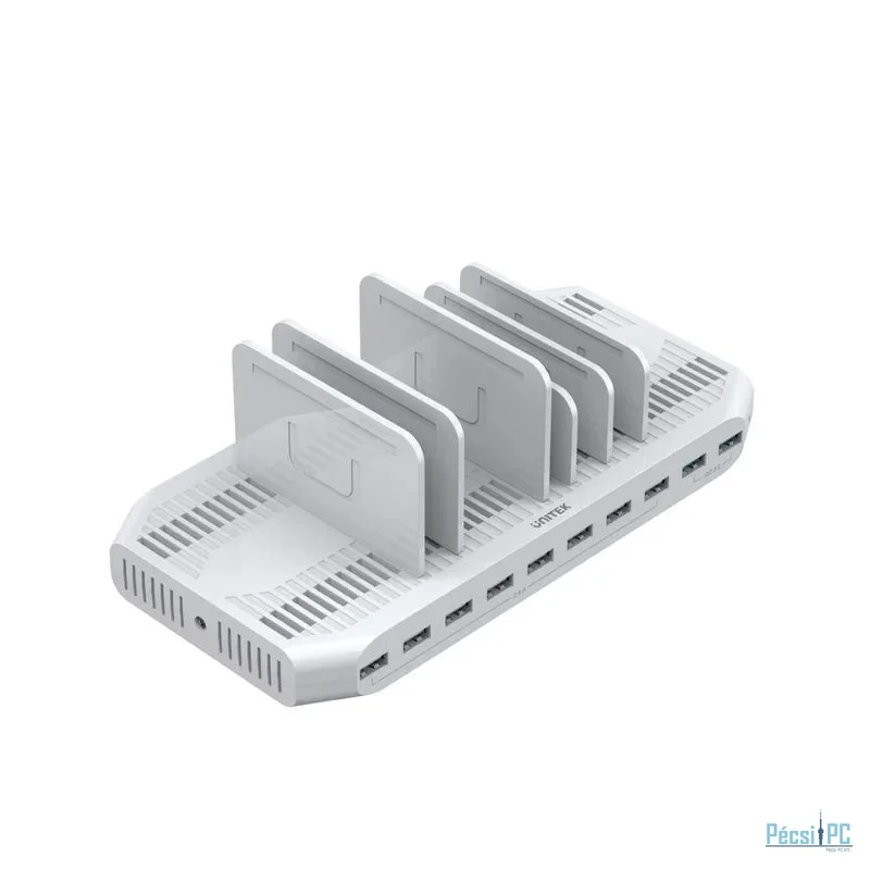 Unitek USB Charging Station 10 Port QC 3.0 96W White