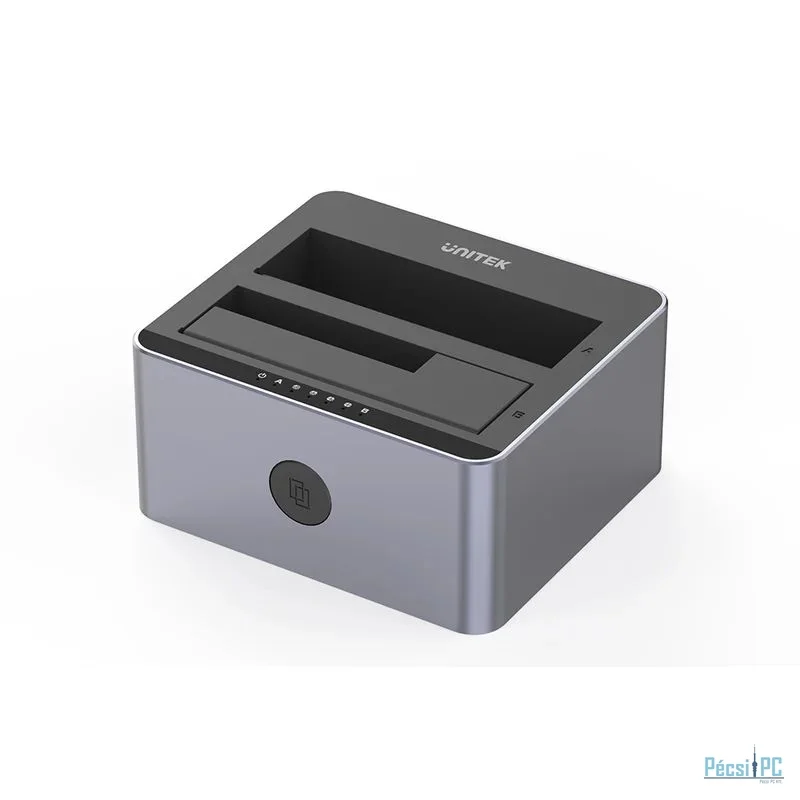 Unitek Y-3026GY01-EU 5Gbps Dual-Bay SATA Docking Station Space Grey