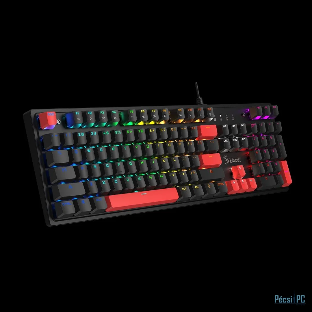 A4-Tech Bloody S520N RGB Mechanical Keyboard Fire Black US