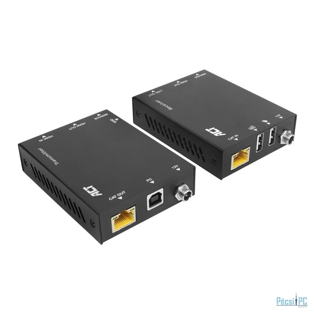 ACT AC7815 4K HDMI 2.0 KVM extender set over CAT6A up to 70 meters