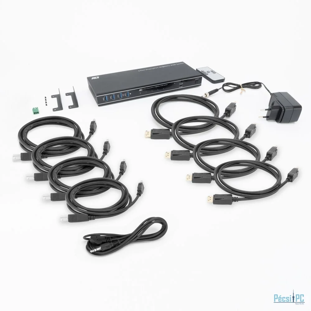 ACT AC7934 4-Port DisplayPort 4K@60Hz KVM switch