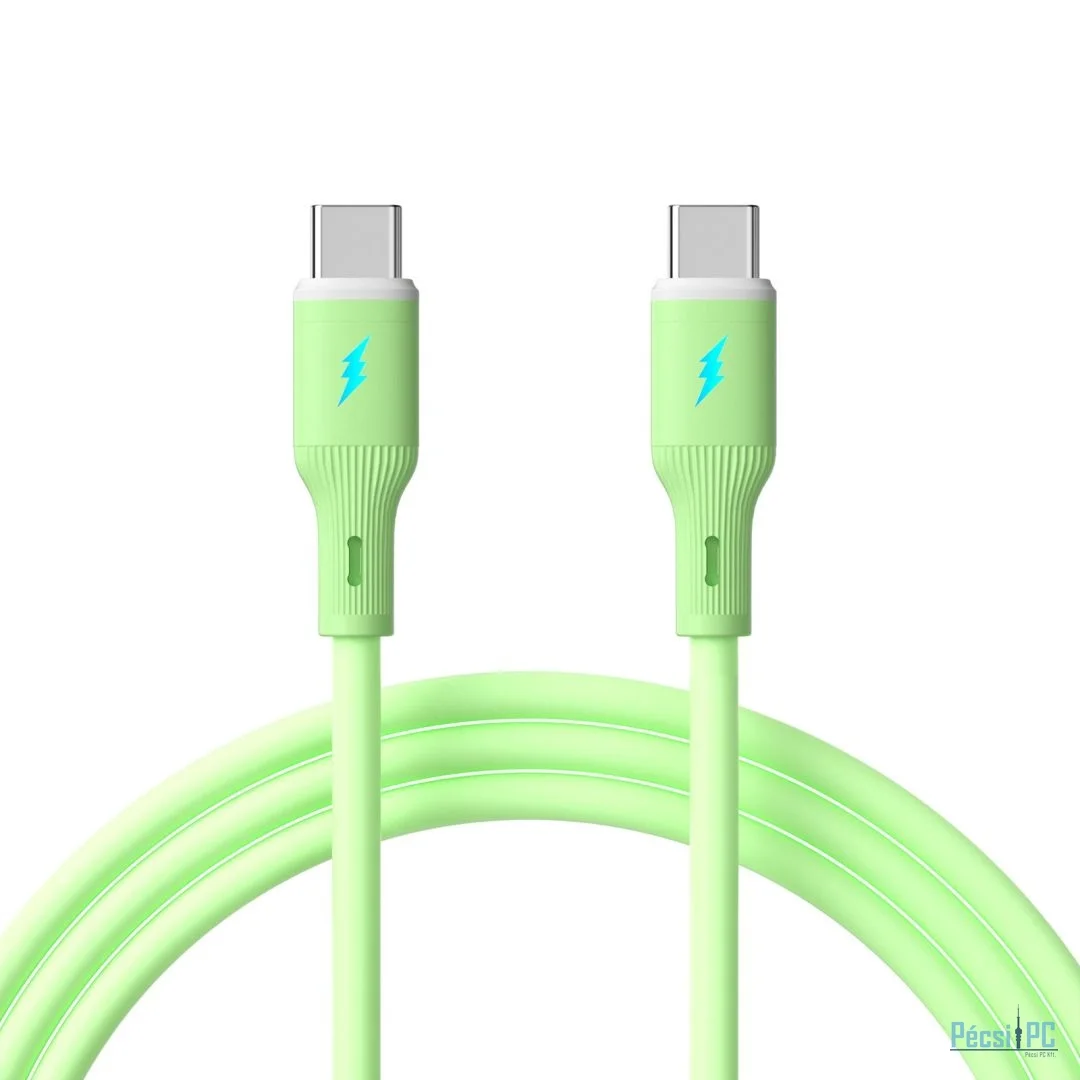 Akyga AK-USB-69 USB-C to USB-C 60W Cable 1m Green