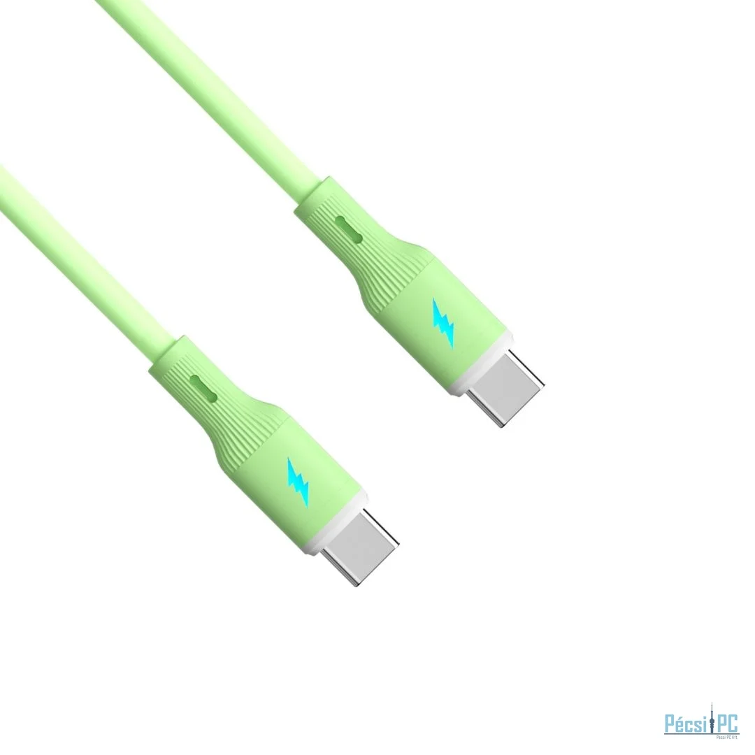 Akyga AK-USB-69 USB-C to USB-C 60W Cable 1m Green