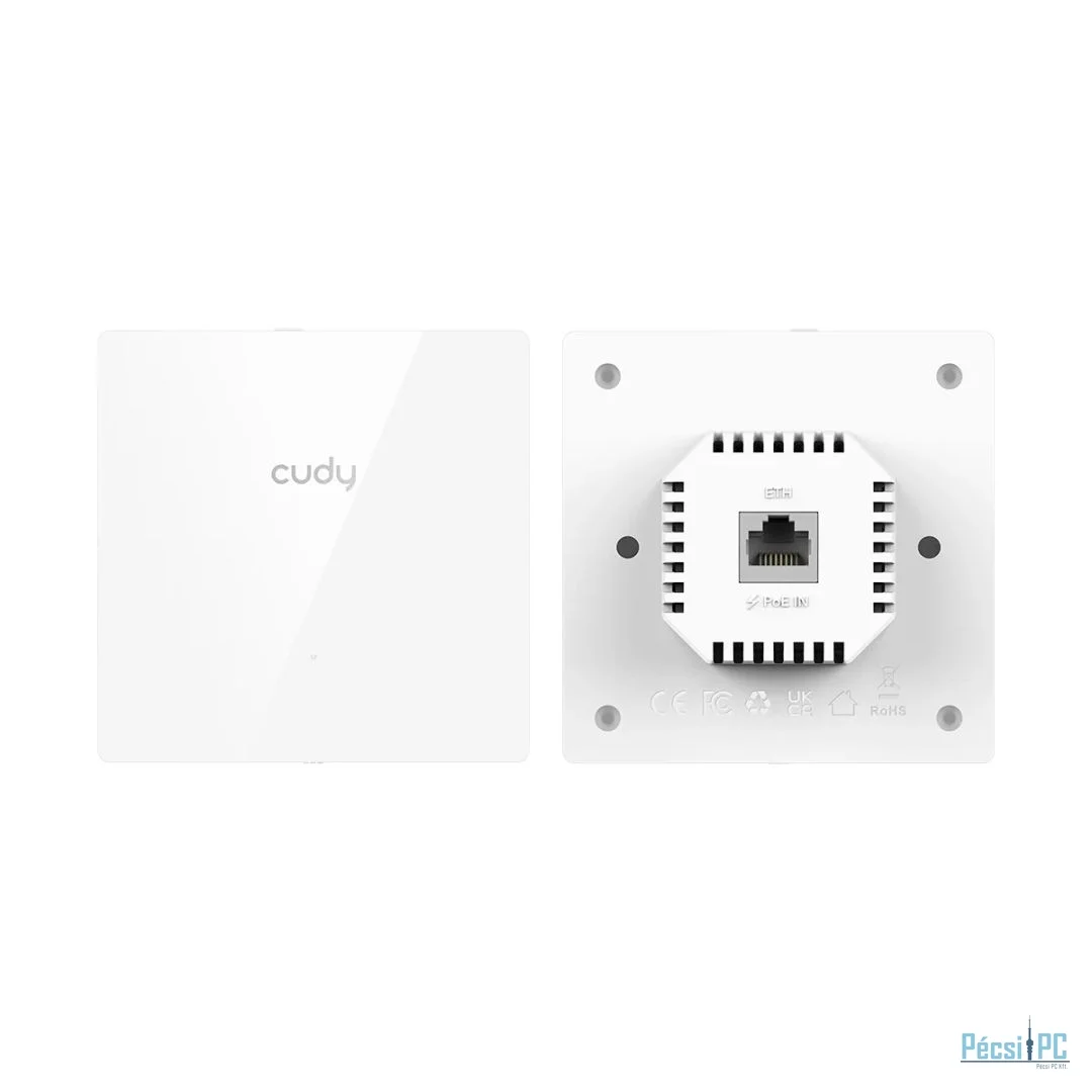 Cudy AP1300E Wall AC1200 86mm Wall-Plate Wi-Fi Access Point