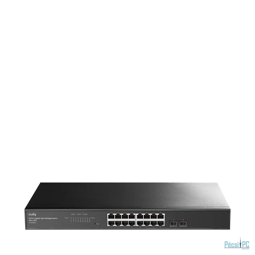 Cudy GS1016ES2 16-Port Gigabit Light-Managed Switch with 2 SFP