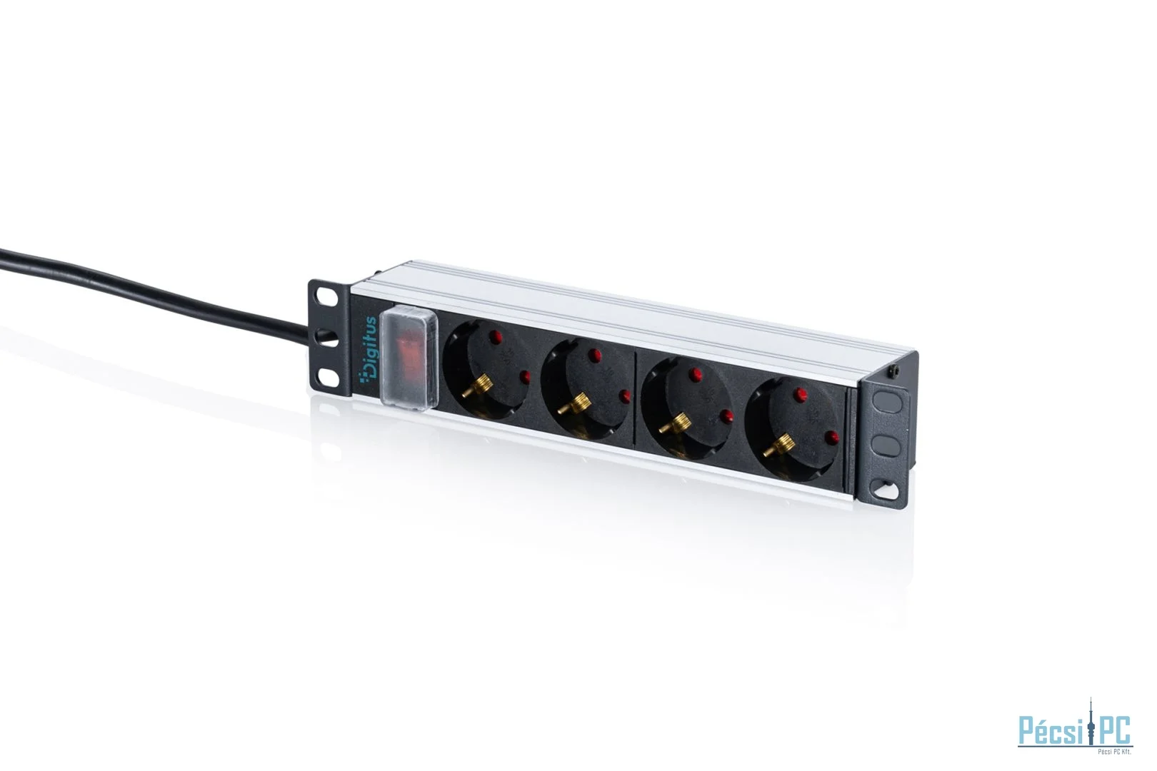 Digitus DN-95418-S Túlfeszültségvédő 4DIN 2m Black/White