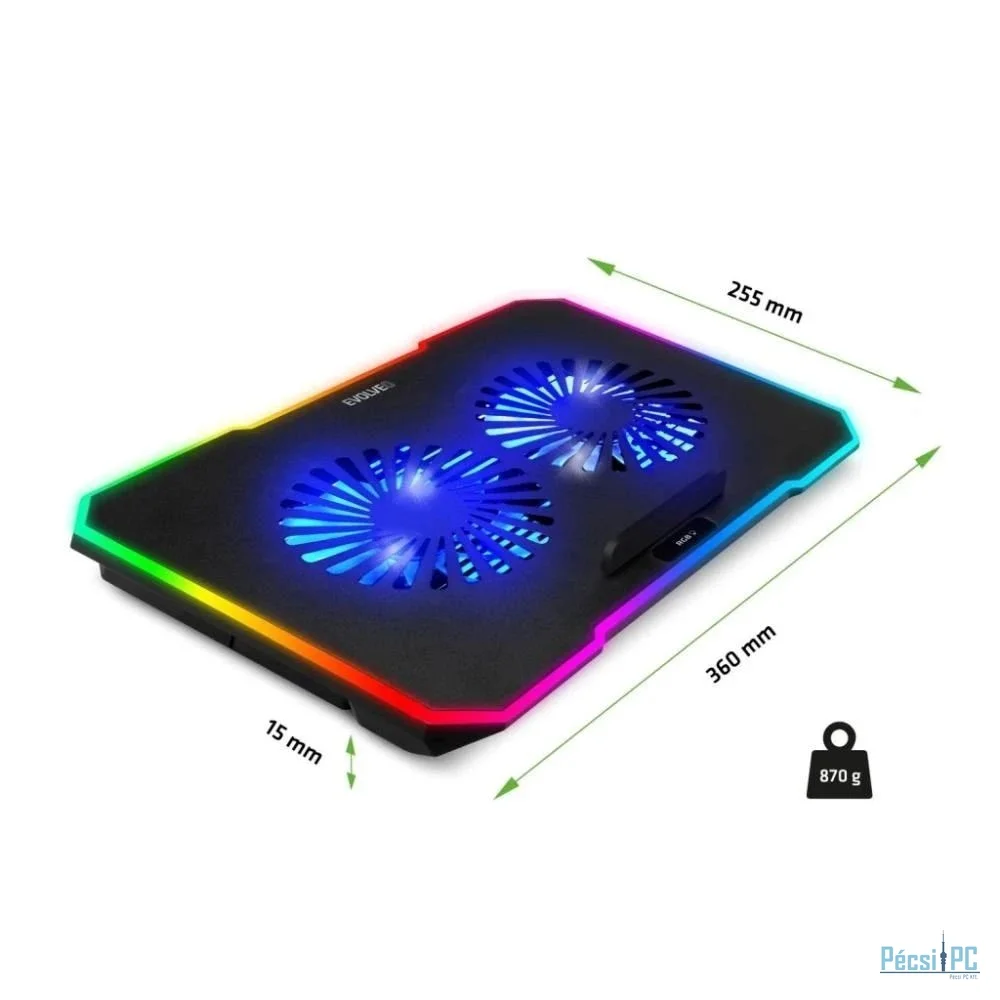 Evolveo CoolPro Cooling Pad Black