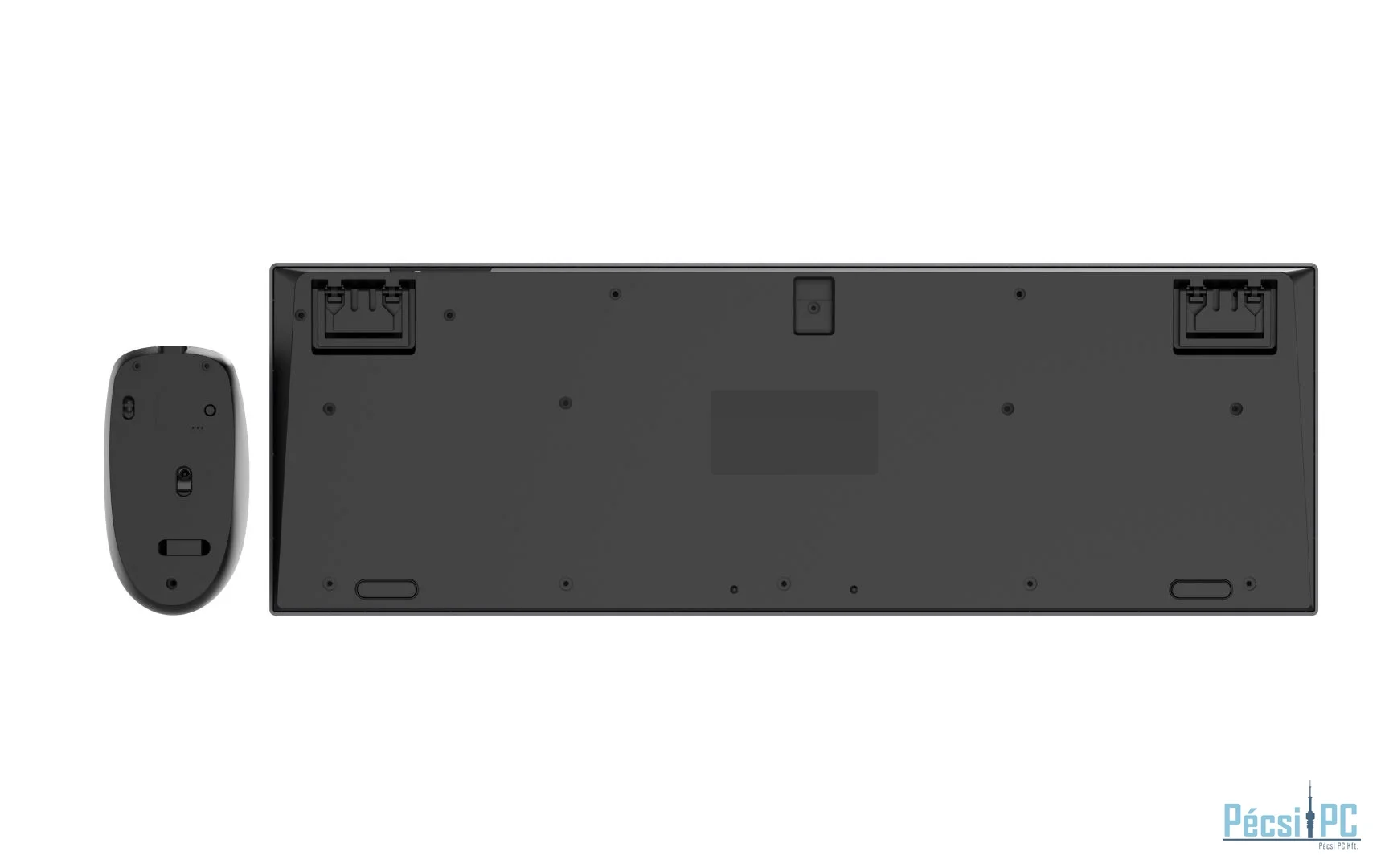 Gembird KBS-WPS-02 Dual-Mode Slim Wireless Bluetooth Keyobard Combo Black US