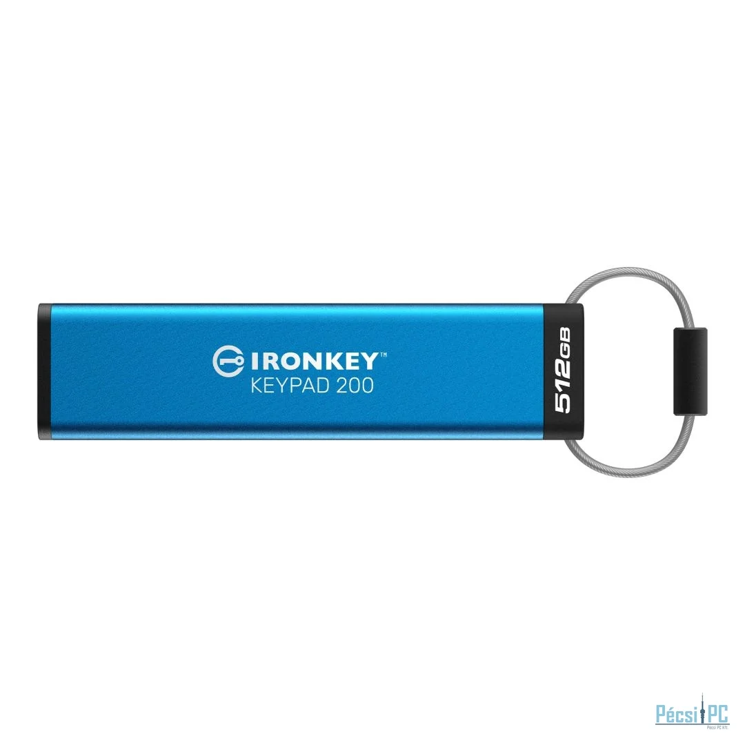 Kingston 512GB IronKey Keypad 200 USB3.2 Blue