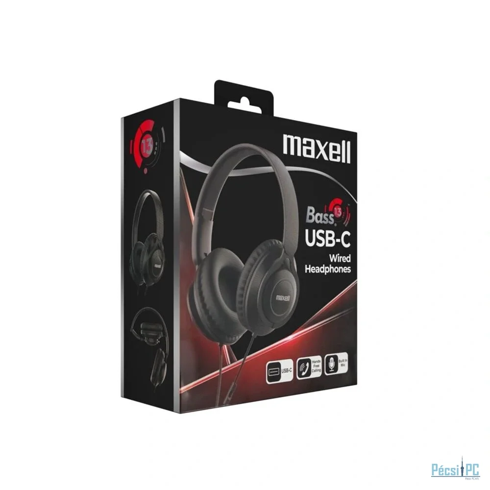 Maxell BASS 13 Headset Black