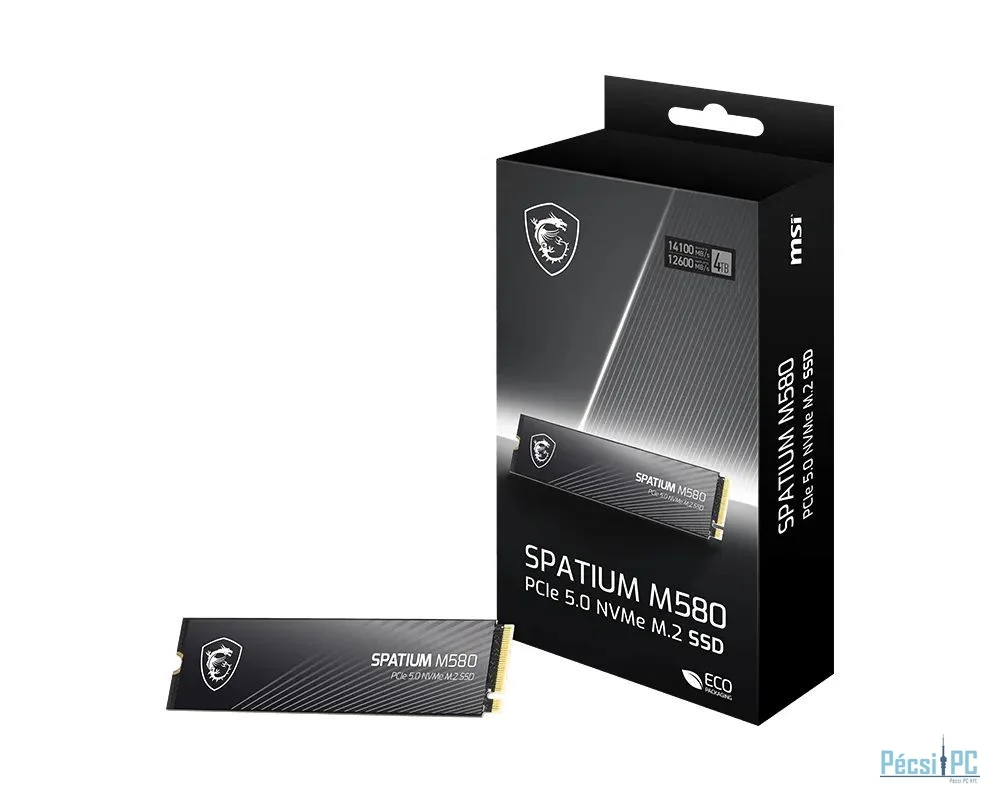 Msi 4TB M.2 2280 NVMe Spatium M580