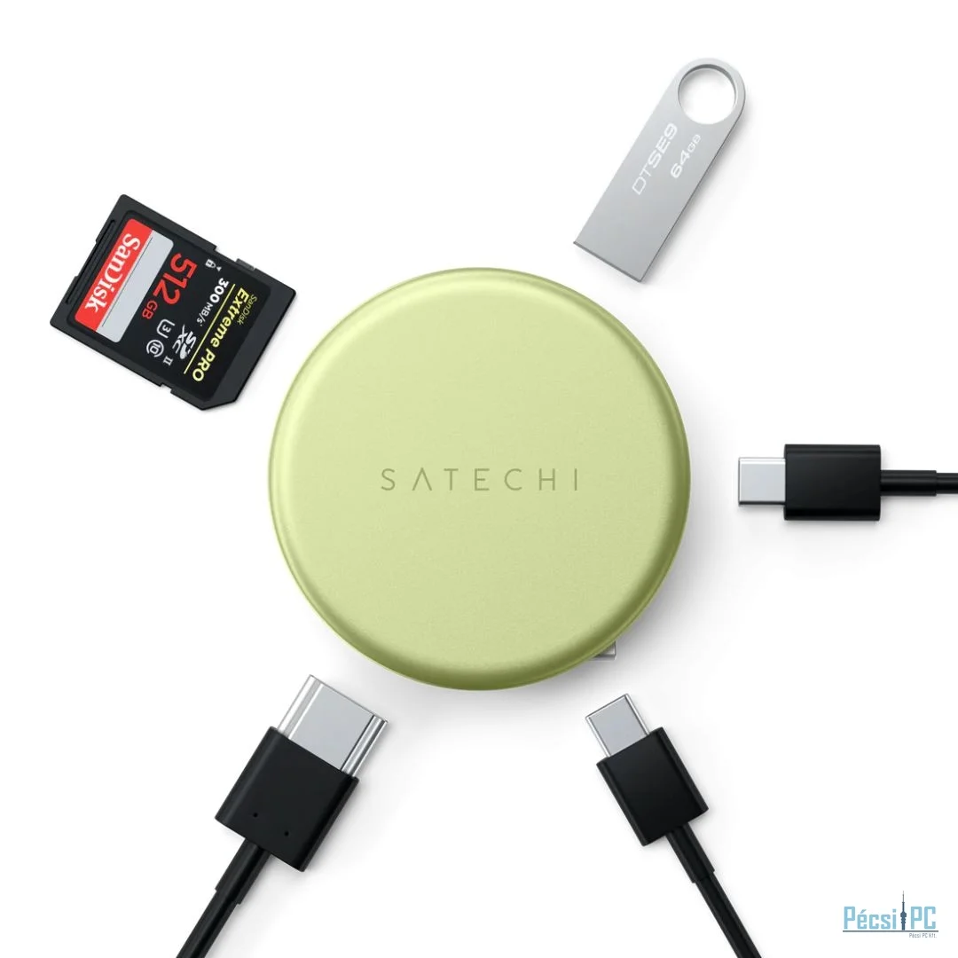 Satechi OntheGo 5-in-1 Multiport Adapter Citrus