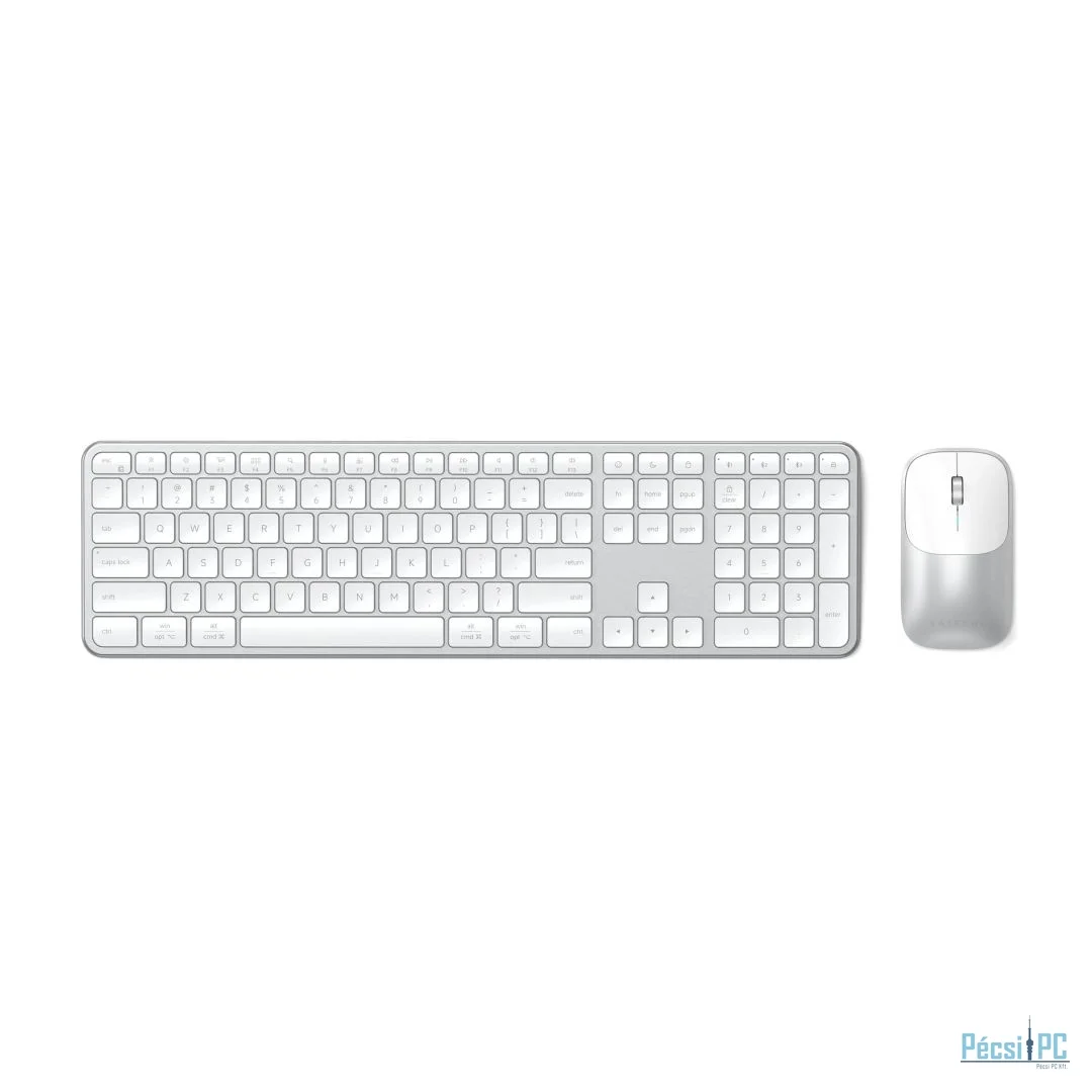 Satechi Slim CEX3 Wireless Bluetooth Keyboard Combo Silver