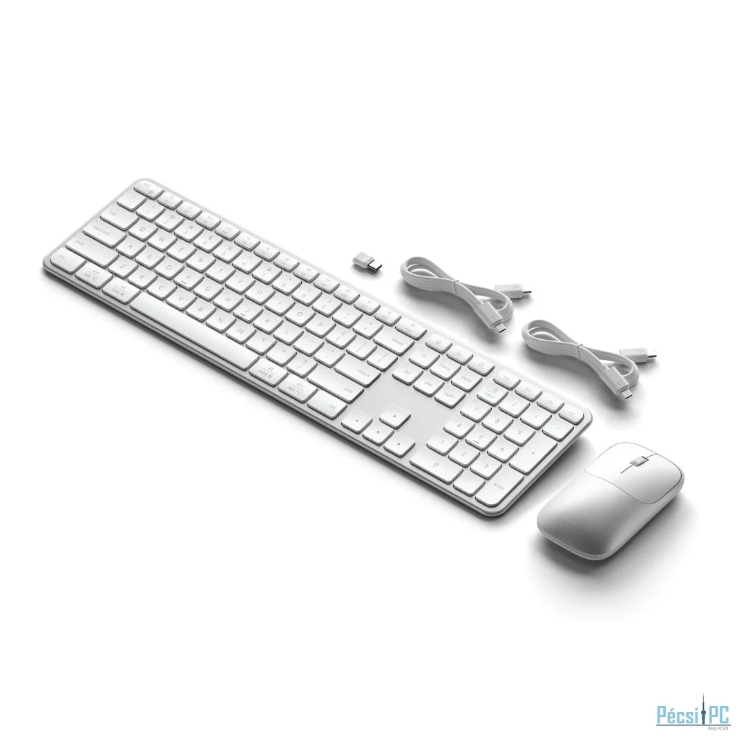 Satechi Slim CEX3 Wireless Bluetooth Keyboard Combo Silver