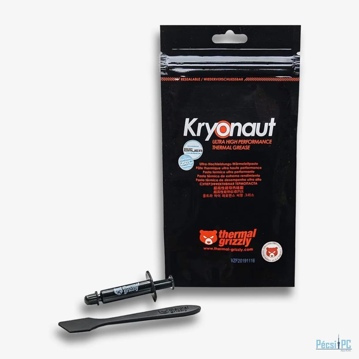 Thermal Grizzly Kryonaut Hővezető Paszta 1g