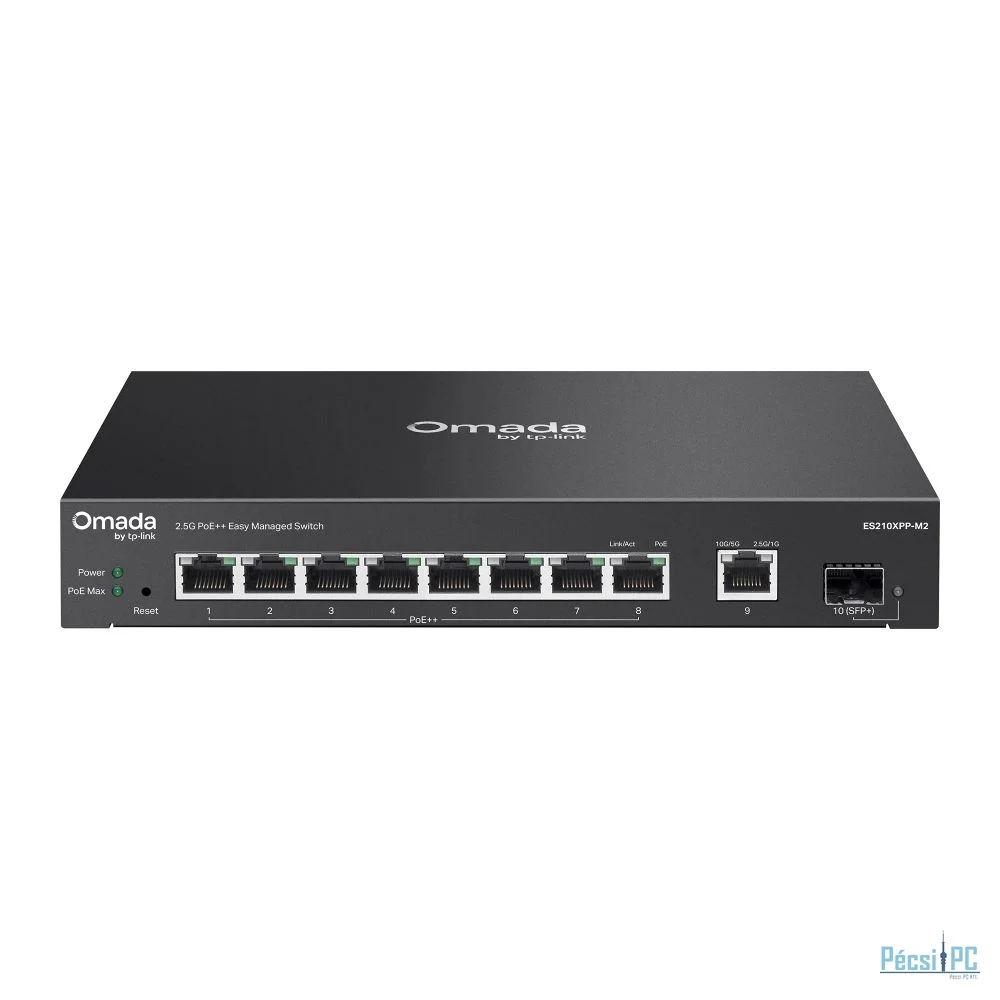 TP-Link ES210XPP-M2 Omada 8-Port 2.5G + 2-Port 10G Easy Managed Switch with 8-Port PoE++