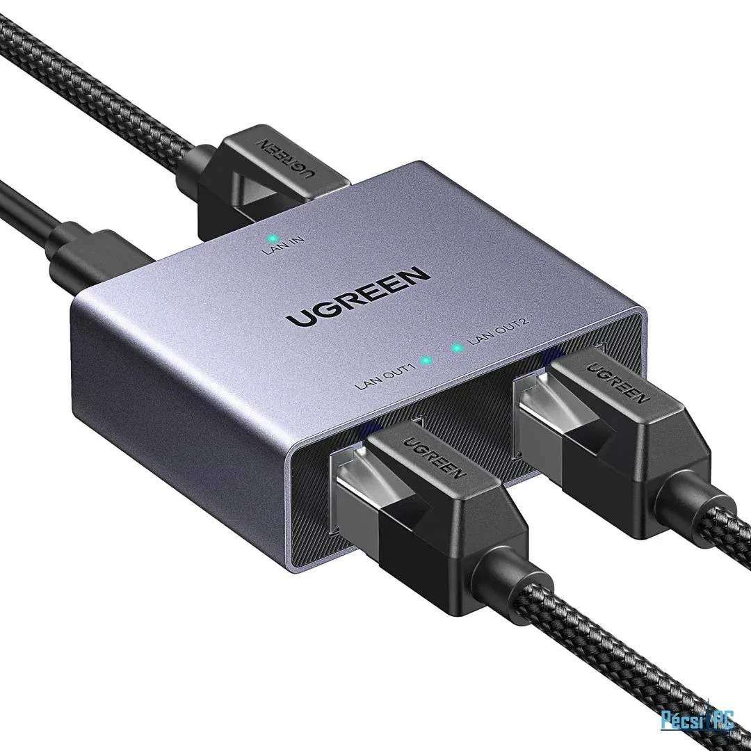 UGREEN Eternet 1 to 2 1000Mbps LAN Splitter Grey