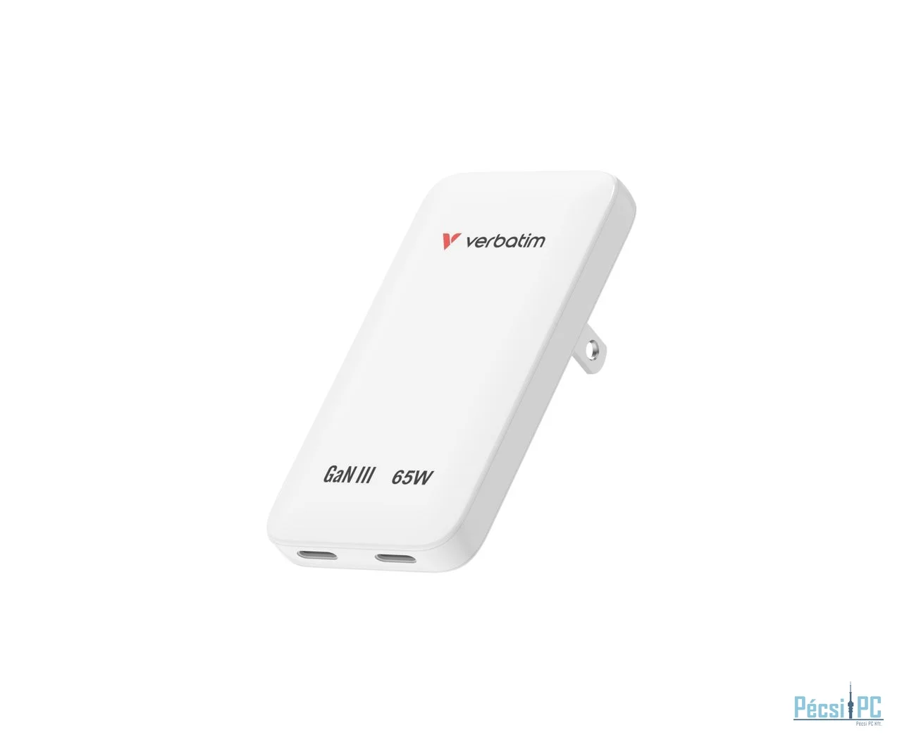Verbatim Verbatim Slim GaN Charger 2 Port 65W (EU/UK/US) White