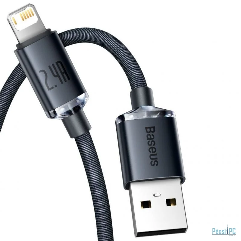 Baseus Crystal Shine USB-A Lightning Cable 1,2m Black