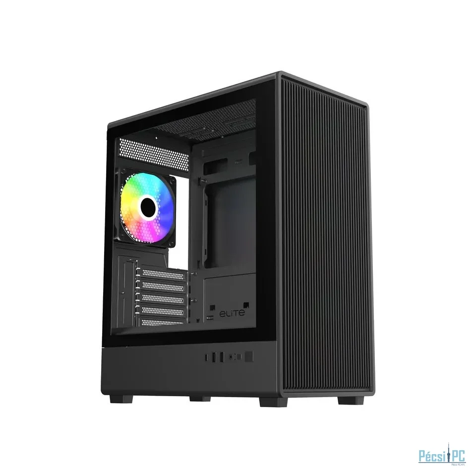 Cooler Master Elite 350 Tempered Glass Black
