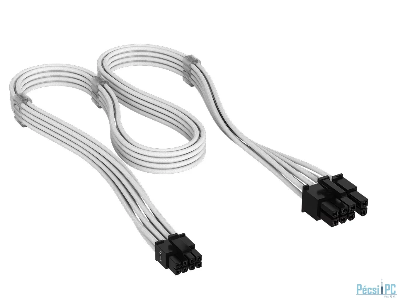 Corsair Elite Premium Individually Sleeved PCIe Cable 8-pin (6+2 Split) Cable Type 5 White