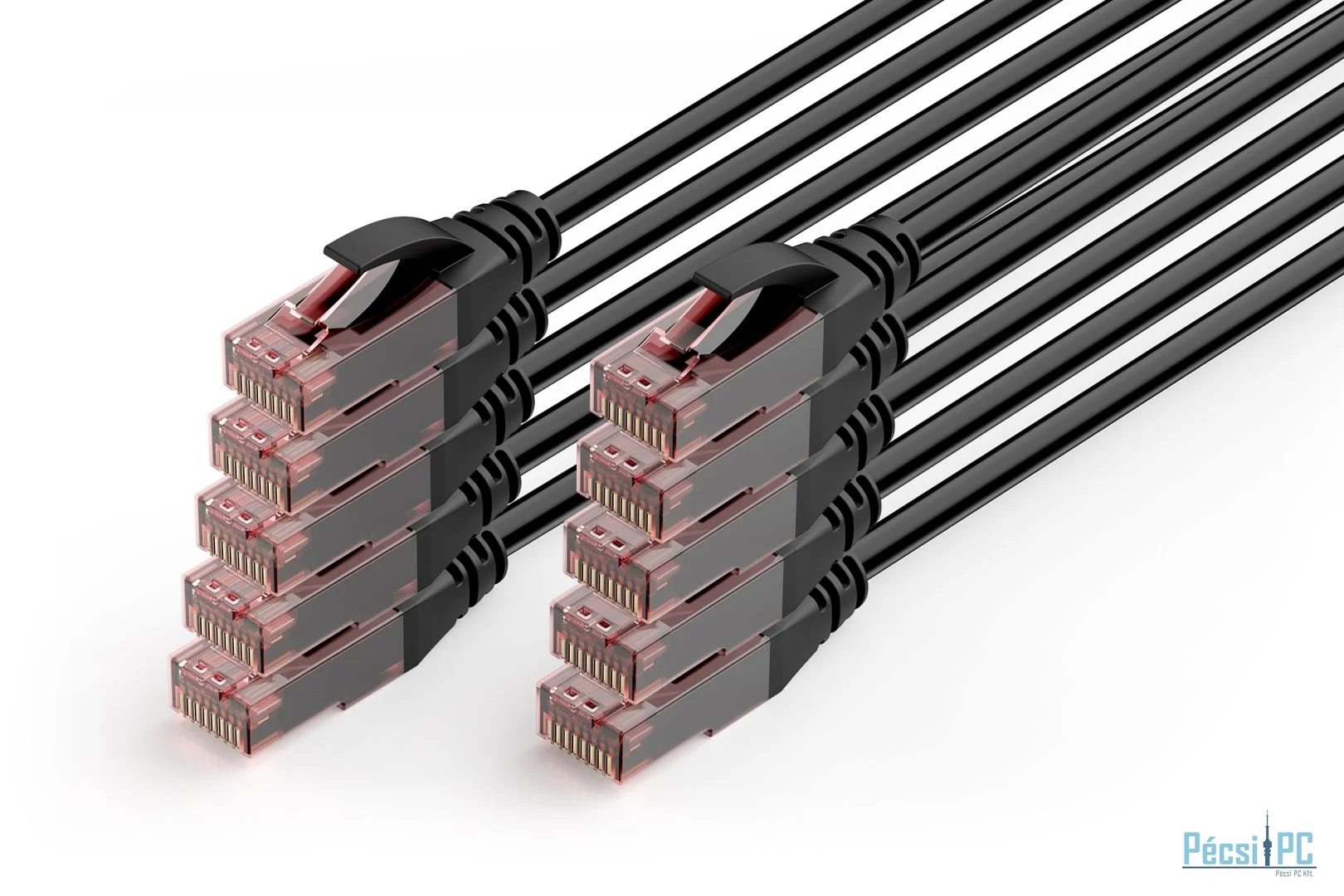 Digitus CAT6 U-UTP Patch Cable 1m Black (10 Pack)