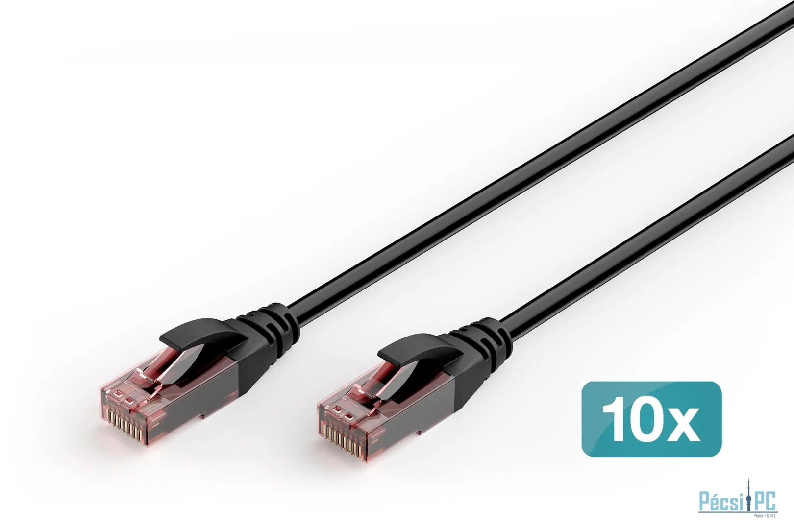 Digitus CAT6 U-UTP Patch Cable 2m Black (10 Pack)