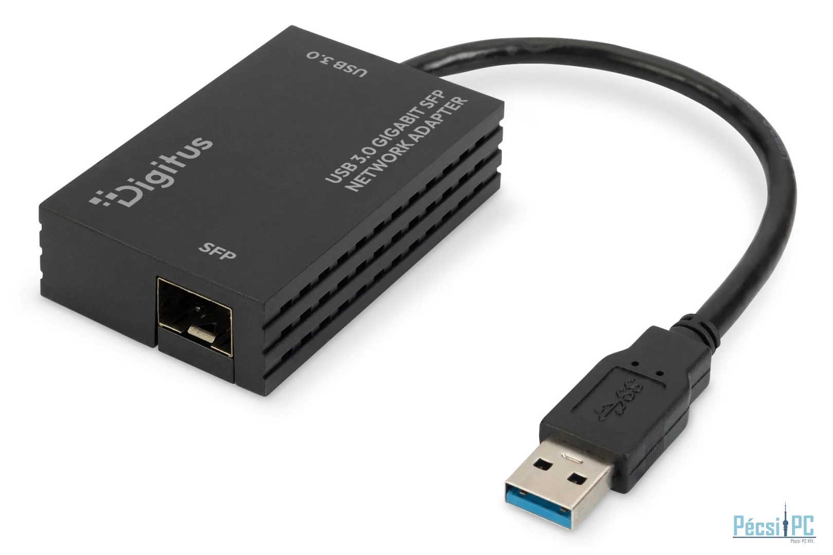 Digitus USB 3.0 Gigabit SFP network adapter Black