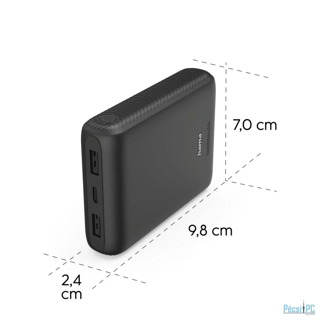 Hama New Performance 10 10000mAh PowerBank Black