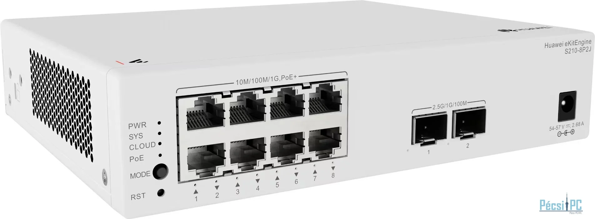 Huawei eKitEngie S210-8P2J 8xGigabit ports (128W PoE+) Switch