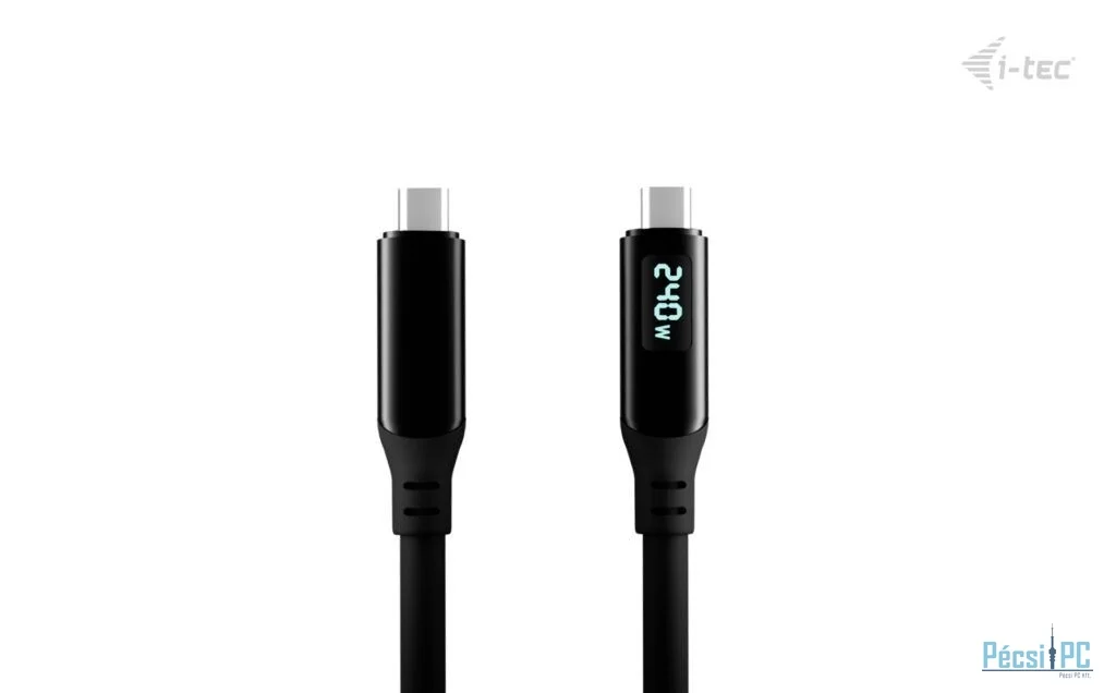 I-TEC Thunderbolt 4/USB4 Class Pro Cable 240W with LCD