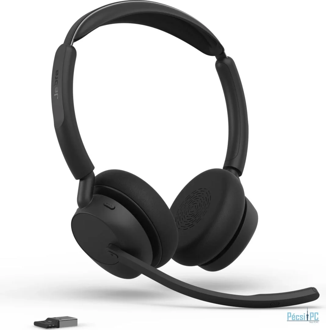 Jabra Evolve3 45 UC Stereo Link 390a Wireless Bluetooth Headset Black